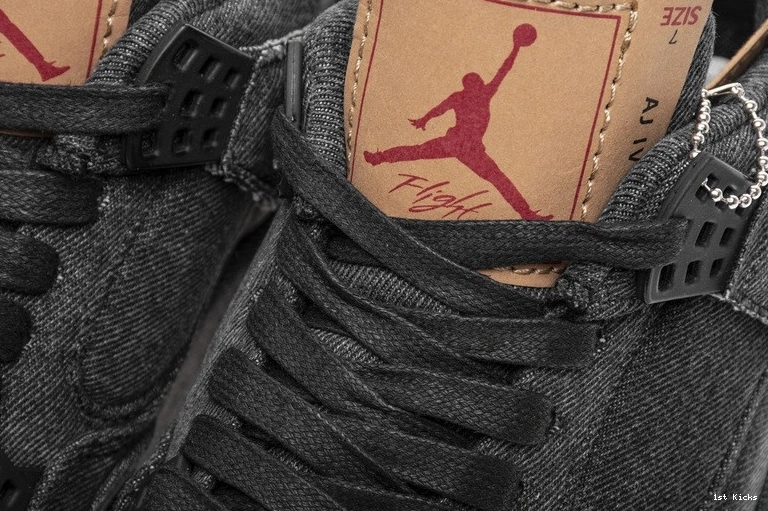 Black Air Jordan Denim AO2571-001 4 Levi's 0312